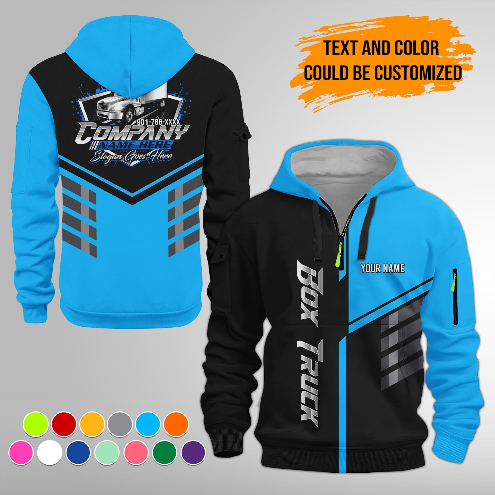 Custom Box Truck 3D Hoodie - photo 5