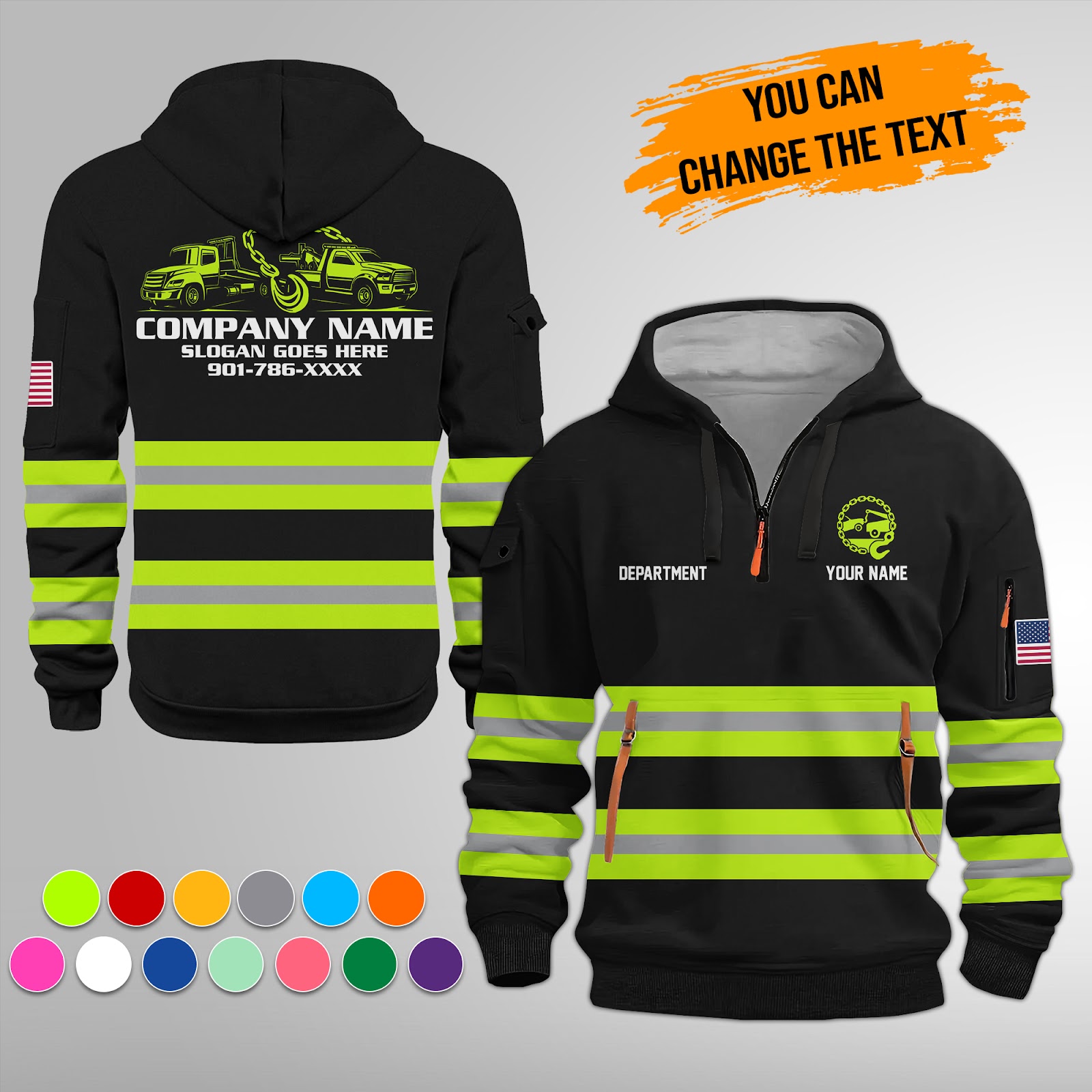 Custom Tow Truck 3D Hoodie - photo 118
