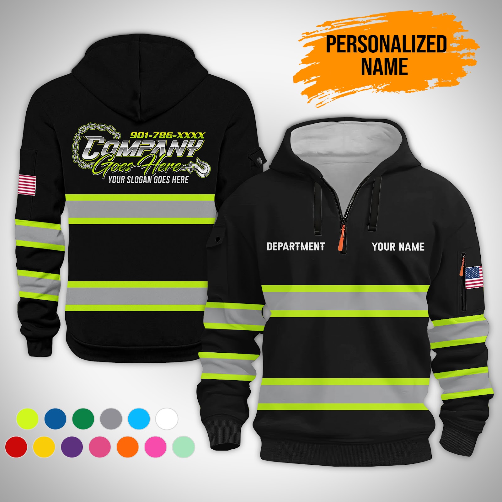 Custom Tow Truck 3D Hoodie
