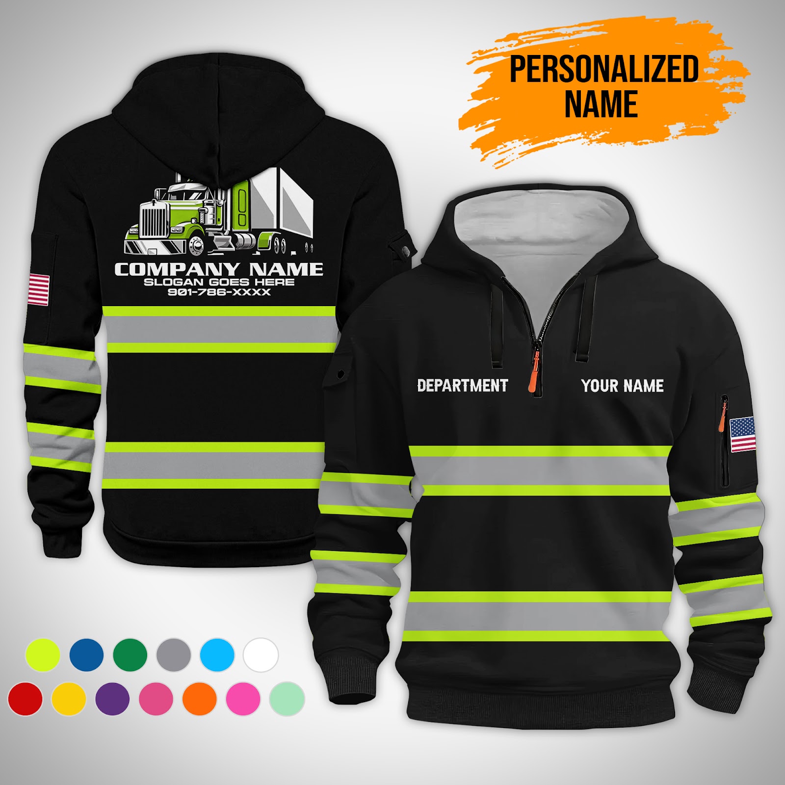 Custom Semi Truck 3D Hoodie