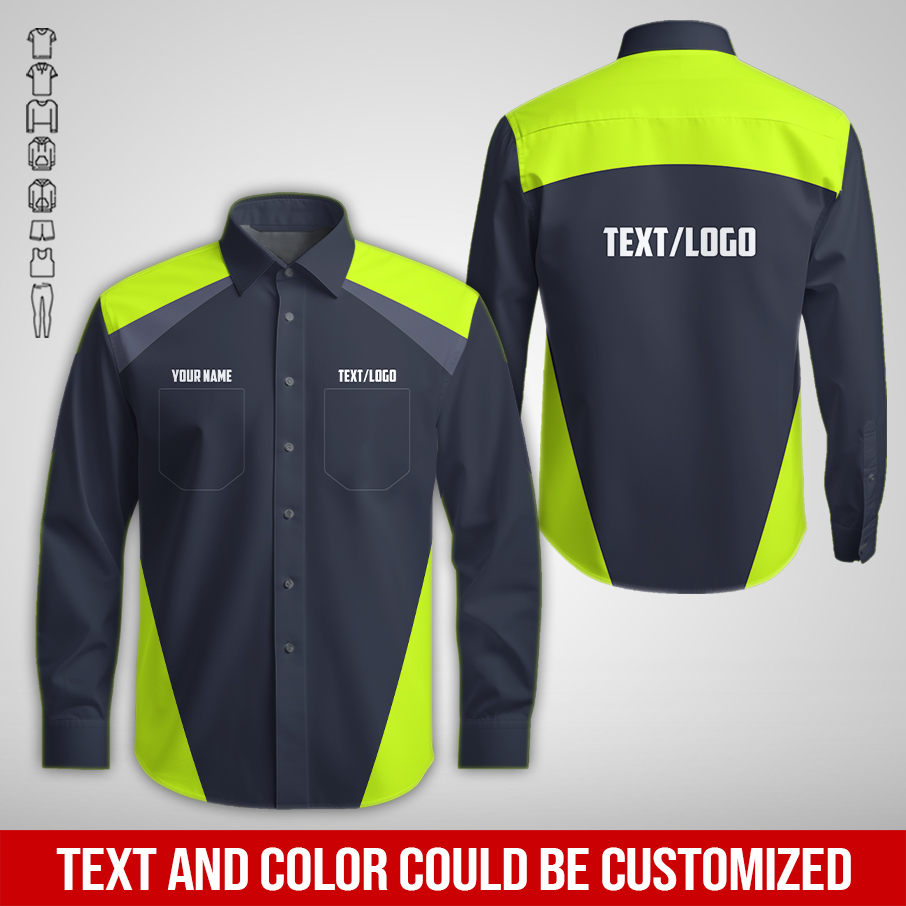 Pocket – Custom Text and Logo Mechanic Uniform 3D