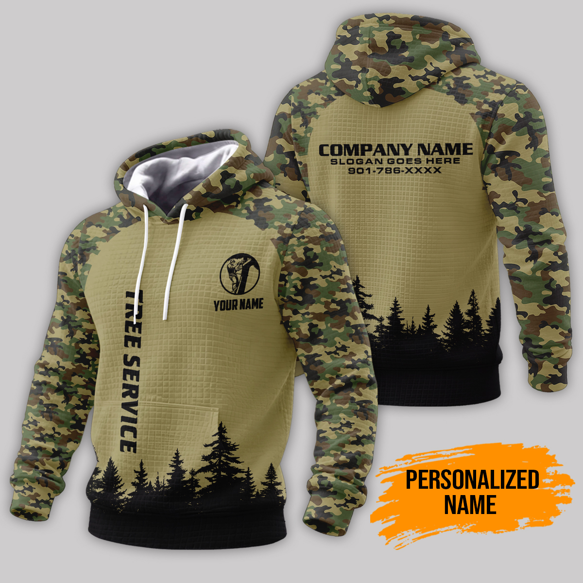 Custom Tree Service 3D Printed Corn Kernels Jacket