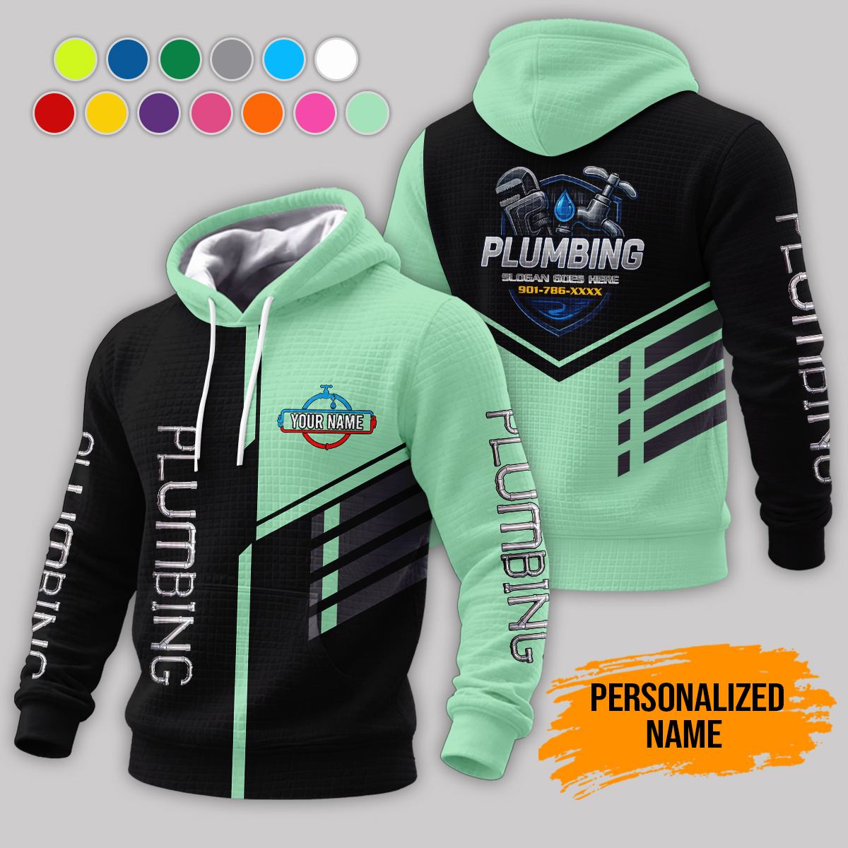 6028415-personalized-name-plumbing-3d-corn-kernels-jacket-am827-10.jpg Custom Plumbing 3D Corn Kernels Jacket - photo 10