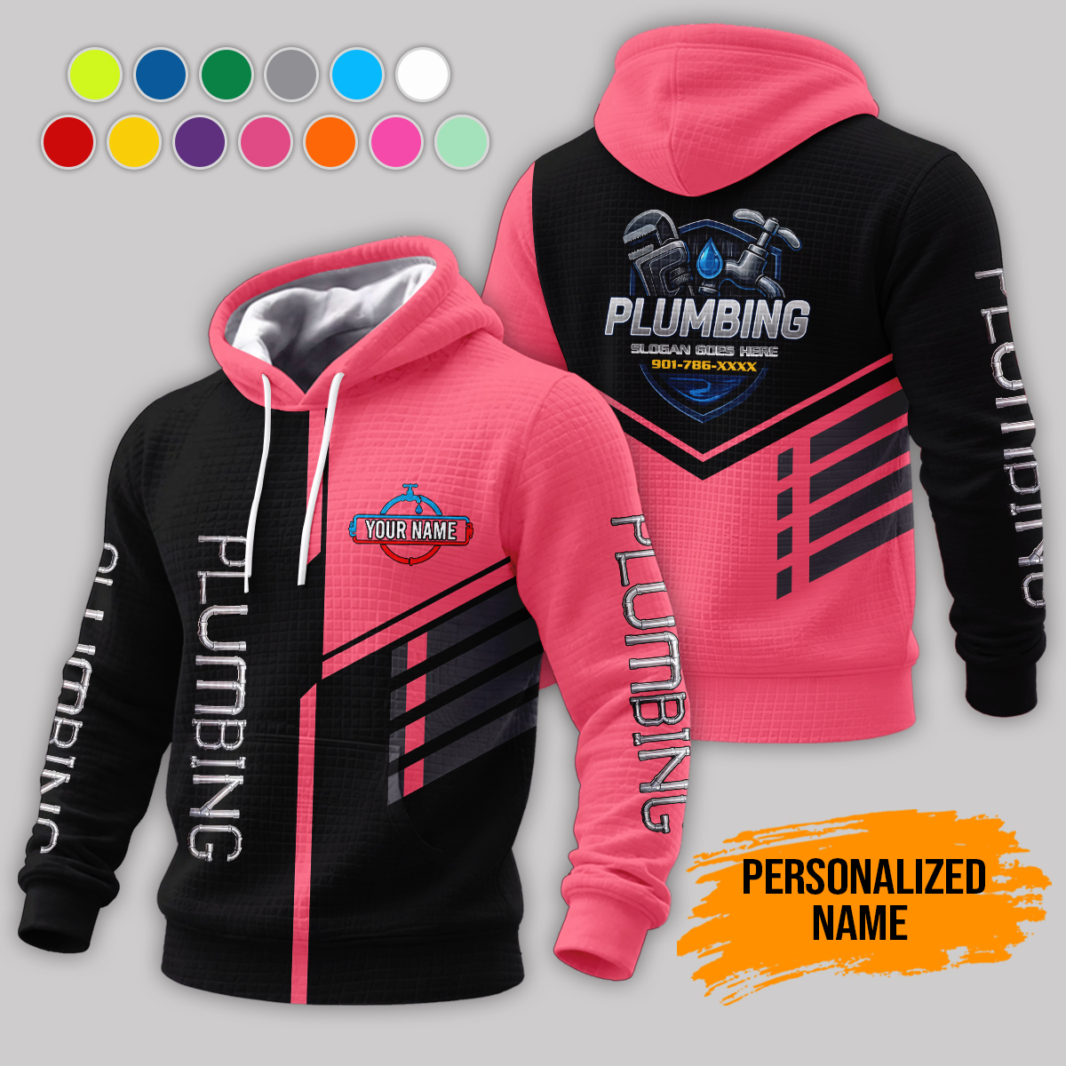 6028415-personalized-name-plumbing-3d-corn-kernels-jacket-am827-11.jpg Custom Plumbing 3D Corn Kernels Jacket - photo 11