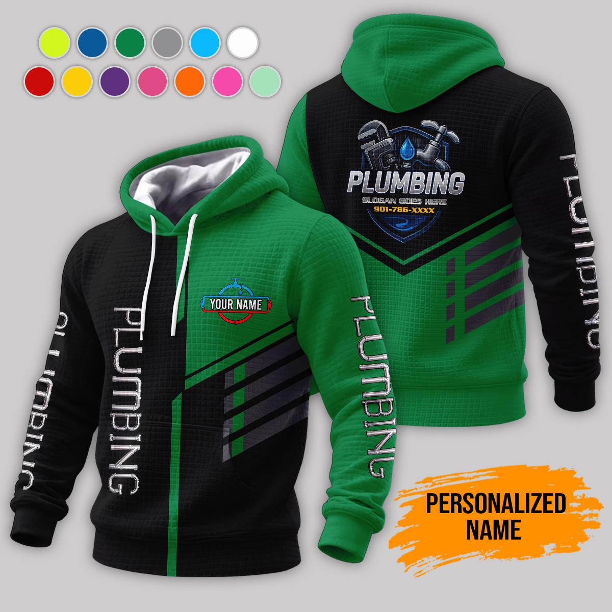 6028415-personalized-name-plumbing-3d-corn-kernels-jacket-am827-12.jpg Custom Plumbing 3D Corn Kernels Jacket - photo 12