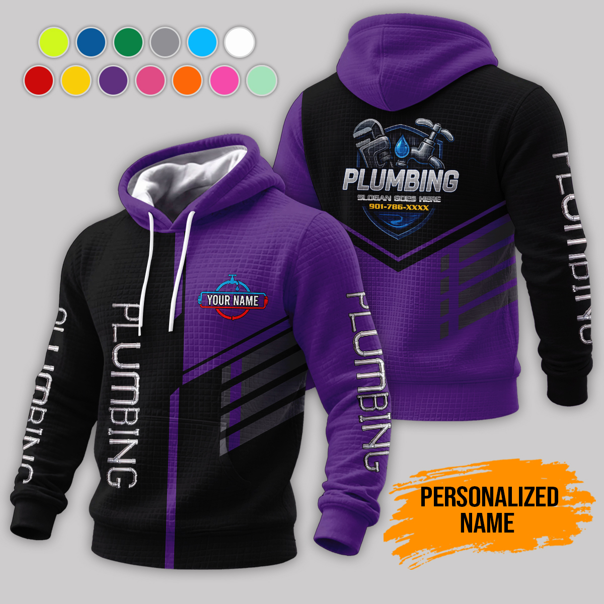 6028415-personalized-name-plumbing-3d-corn-kernels-jacket-am827-13.jpg Custom Plumbing 3D Corn Kernels Jacket - photo 13