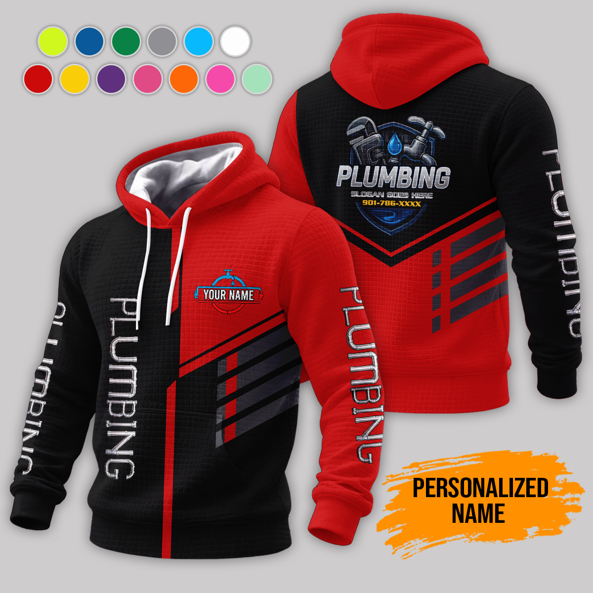 6028415-personalized-name-plumbing-3d-corn-kernels-jacket-am827-2.jpg Custom Plumbing 3D Corn Kernels Jacket - photo 2