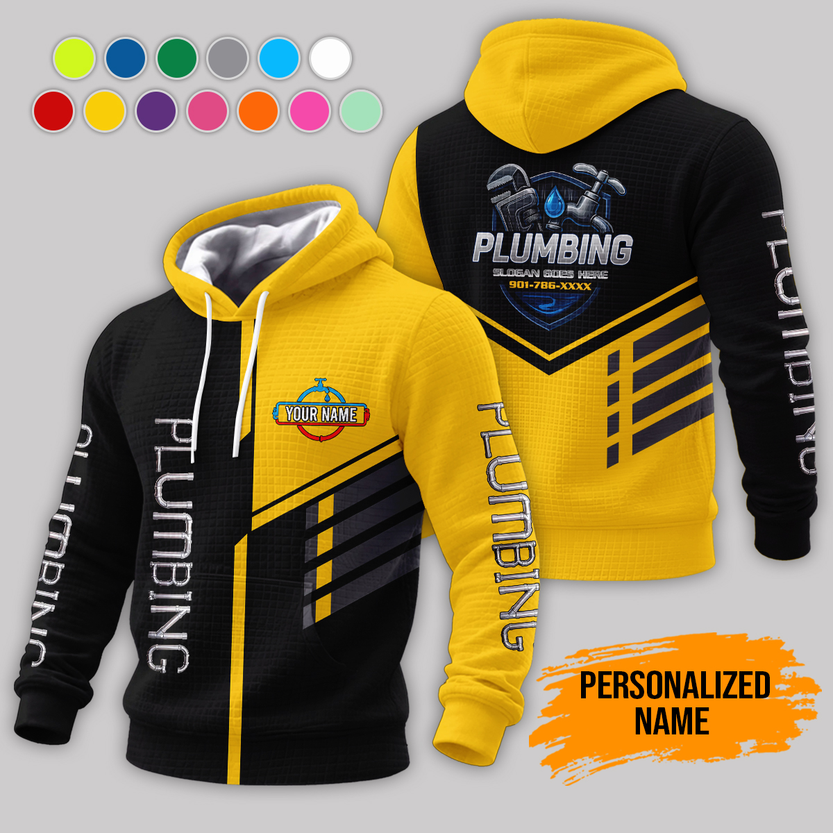 6028415-personalized-name-plumbing-3d-corn-kernels-jacket-am827-3.jpg Custom Plumbing 3D Corn Kernels Jacket - photo 3