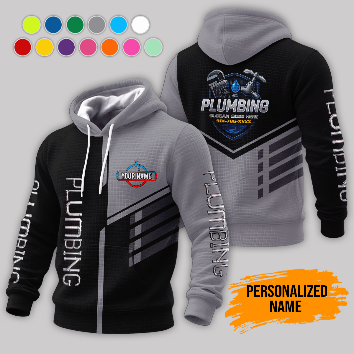6028415-personalized-name-plumbing-3d-corn-kernels-jacket-am827-4.jpg Custom Plumbing 3D Corn Kernels Jacket - photo 4