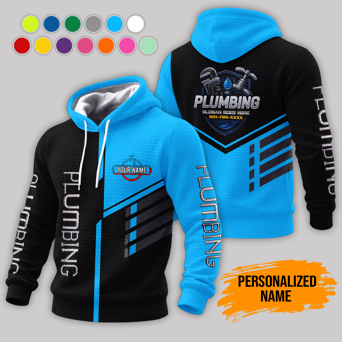 6028415-personalized-name-plumbing-3d-corn-kernels-jacket-am827-5.jpg Custom Plumbing 3D Corn Kernels Jacket - photo 5
