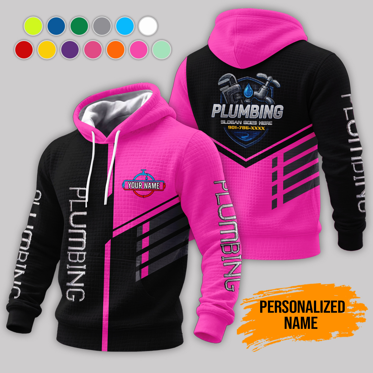 6028415-personalized-name-plumbing-3d-corn-kernels-jacket-am827-7.jpg Custom Plumbing 3D Corn Kernels Jacket - photo 7