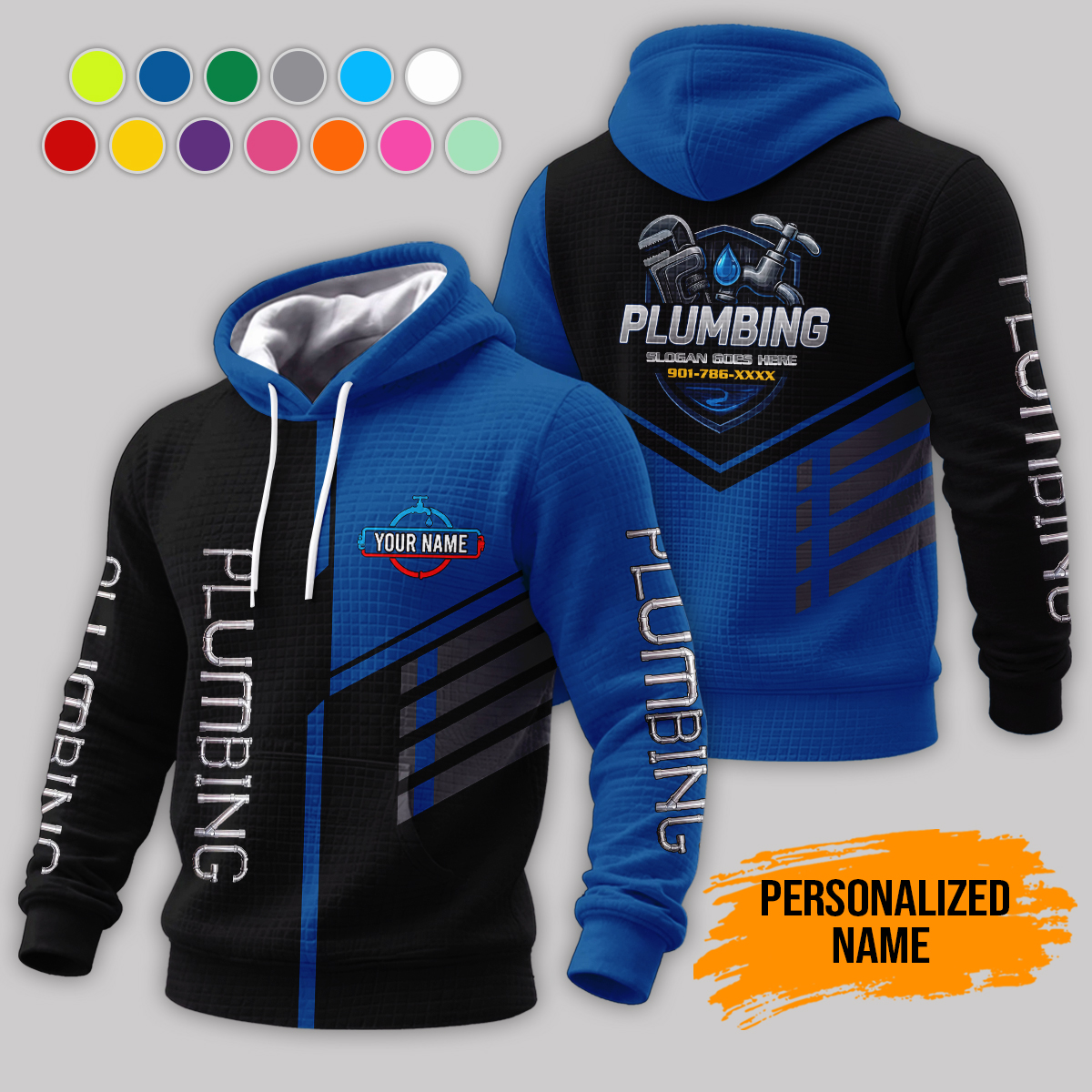 6028415-personalized-name-plumbing-3d-corn-kernels-jacket-am827-9.jpg Custom Plumbing 3D Corn Kernels Jacket - photo 9