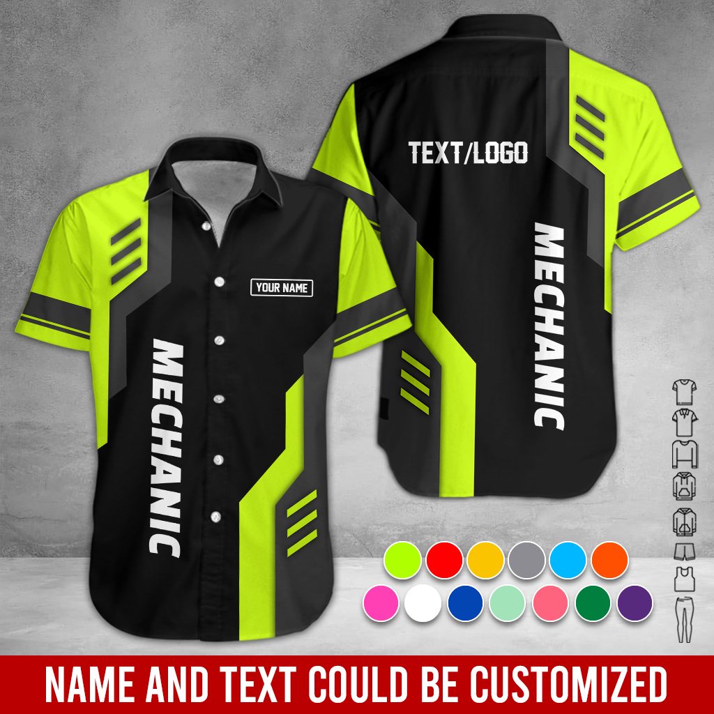 Custom Text and Logo Mechanic Uniform 3D Hoodie - photo 3