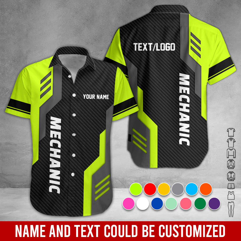 Custom Text and Logo Mechanic Uniform 3D Hoodie - photo 3