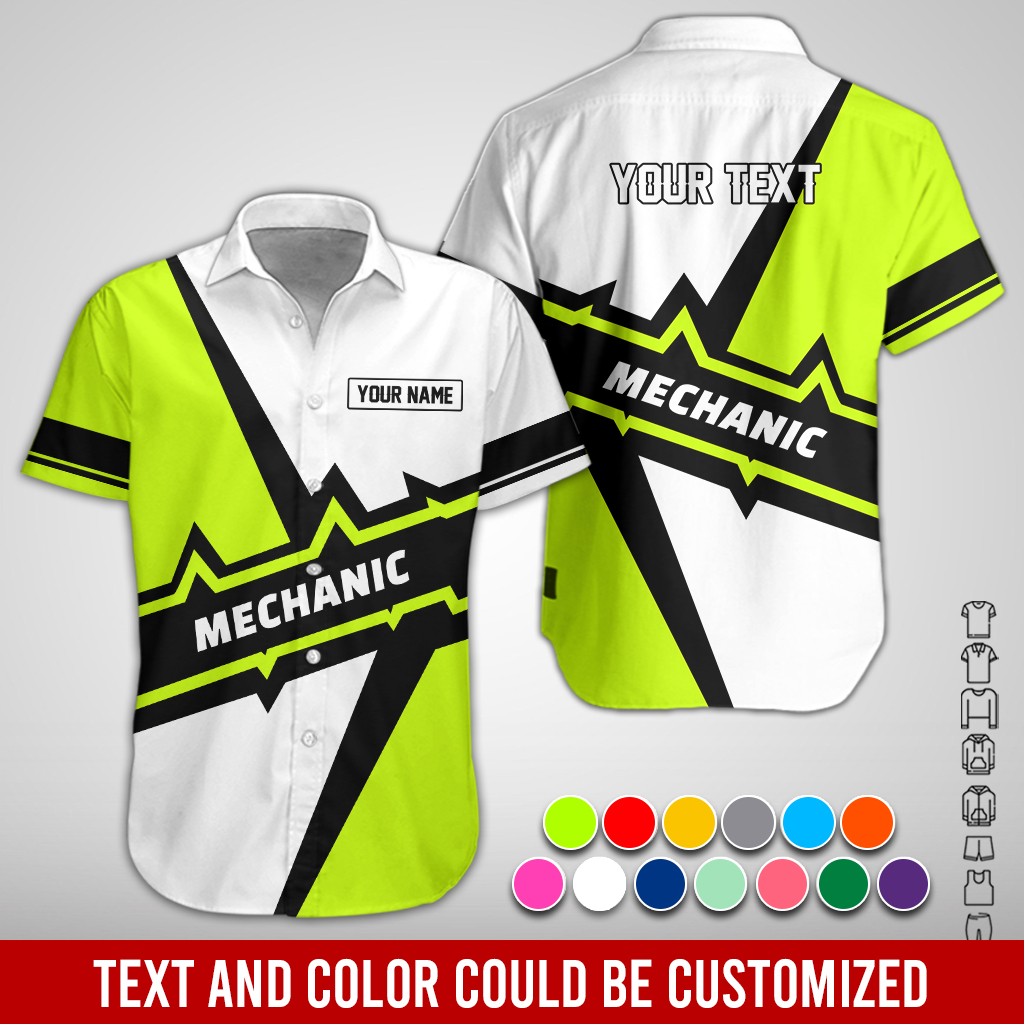 Custom Text and Logo Mechanic Uniform 3D Hoodie - photo 3
