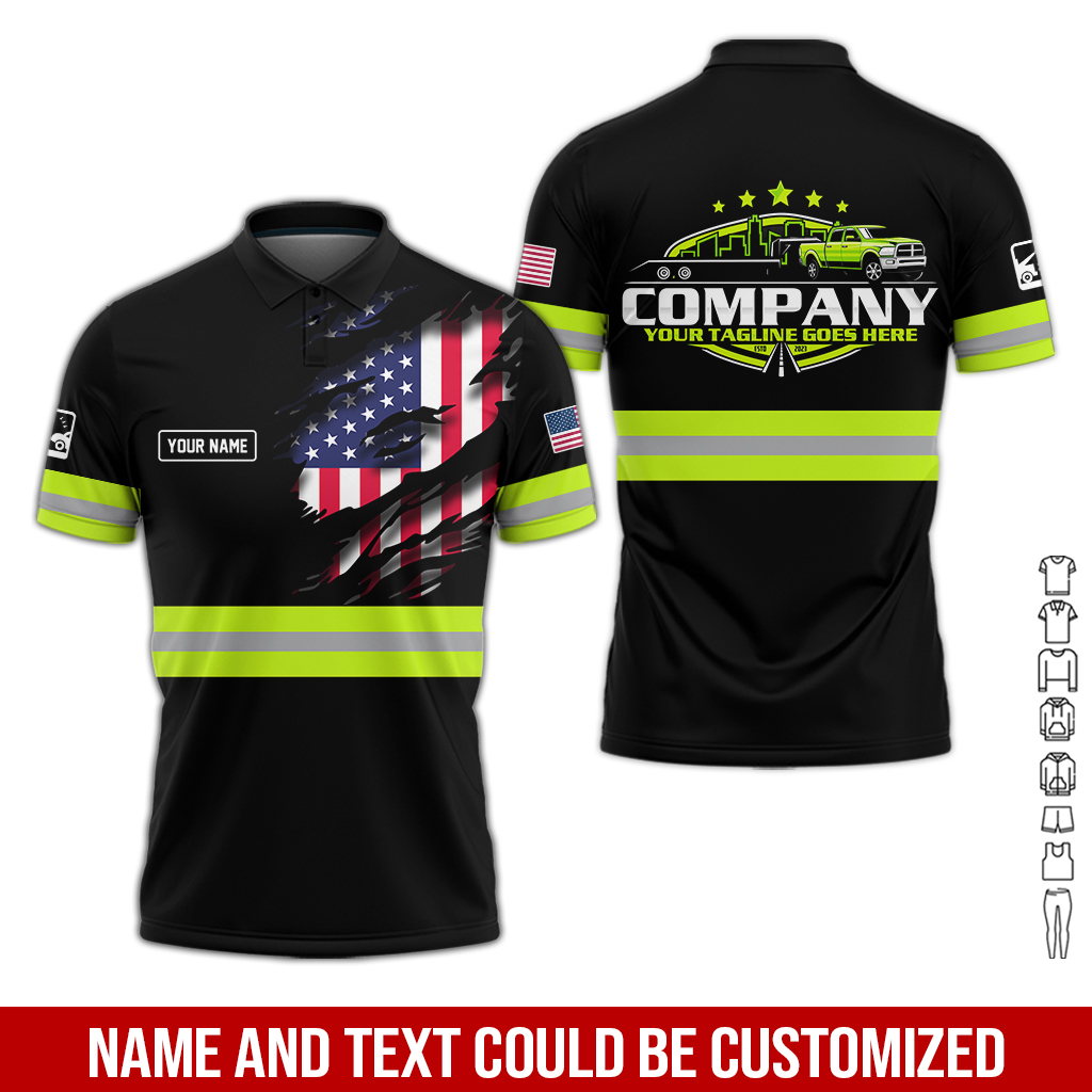 5585019-personalized-name-love-tow-truck-all-over-printed-clothes-ct351-2.jpg Custom Love Tow Truck Hoodie - photo 2