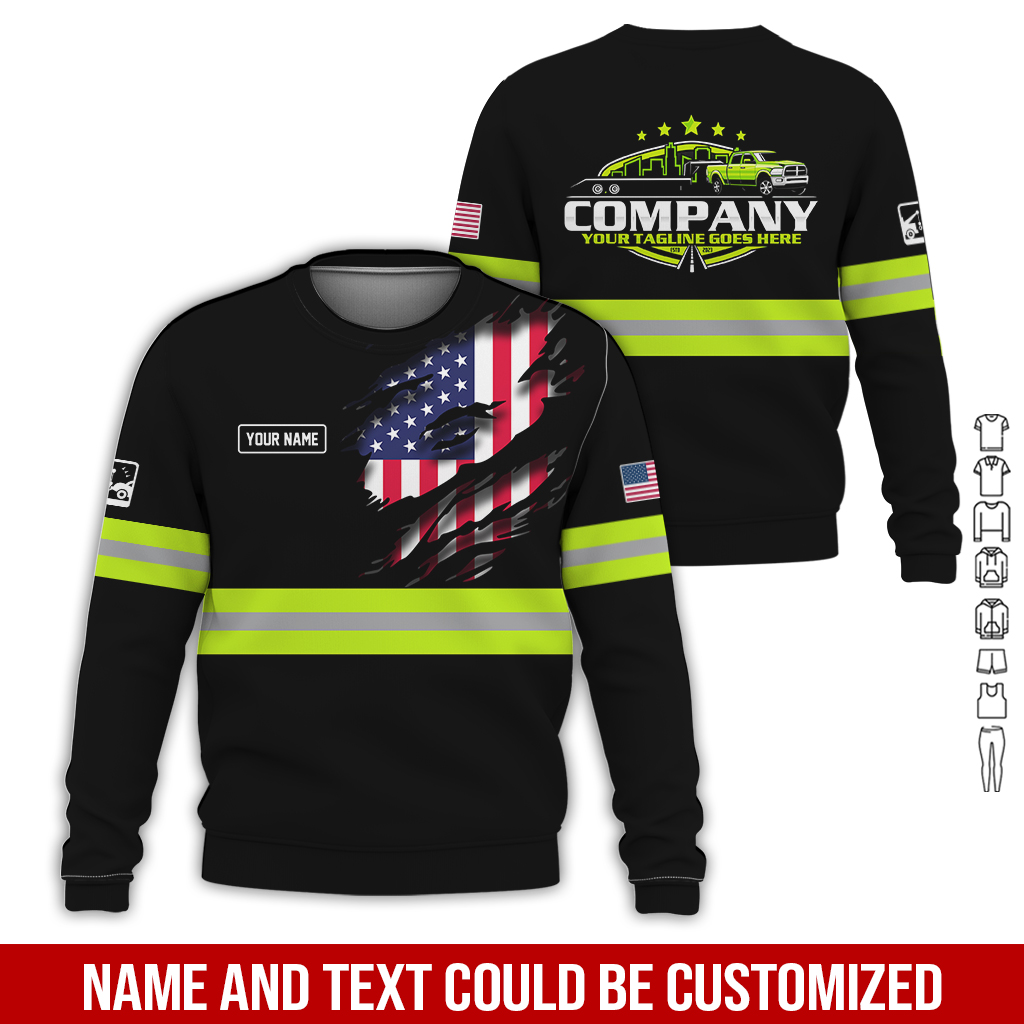 5585019-personalized-name-love-tow-truck-all-over-printed-clothes-ct351-4.jpg Custom Love Tow Truck Hoodie - photo 4