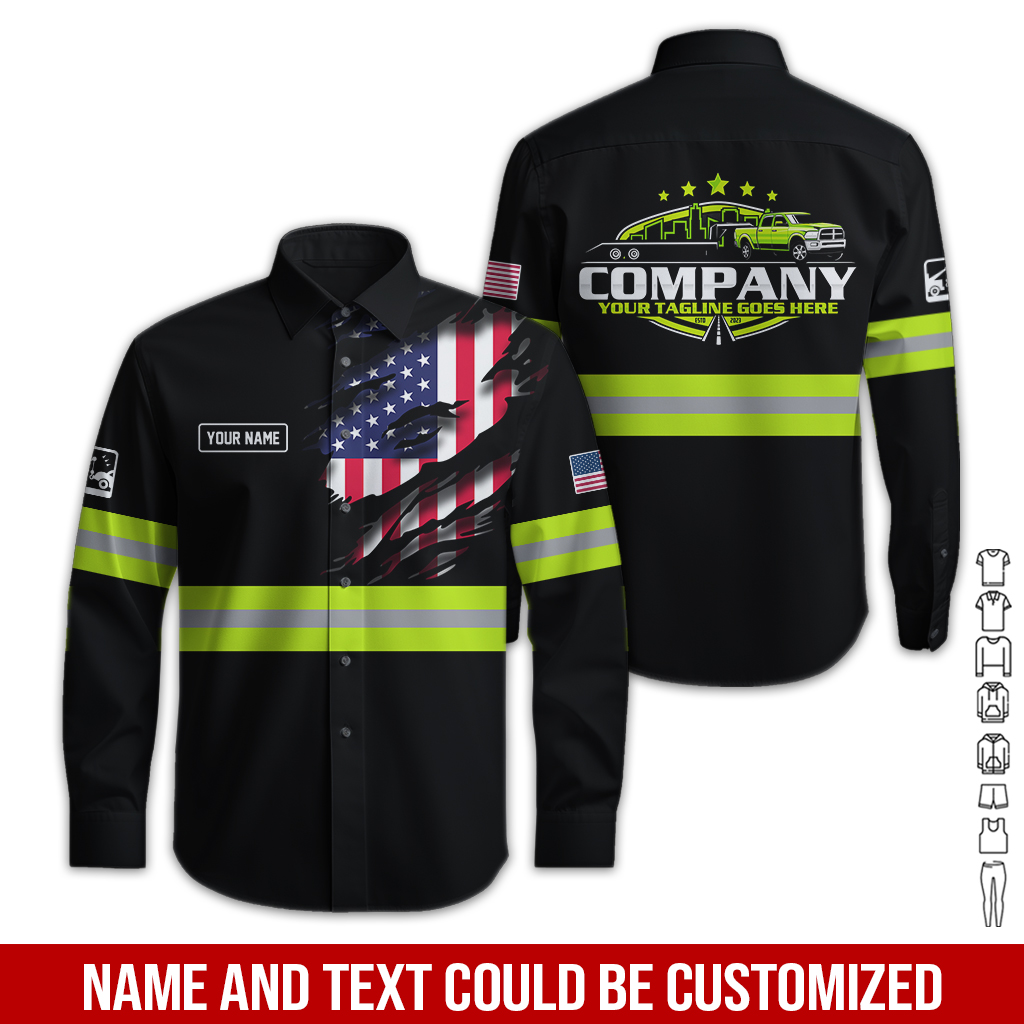5585019-personalized-name-love-tow-truck-all-over-printed-clothes-ct351-7.jpg Custom Love Tow Truck Hoodie - photo 7
