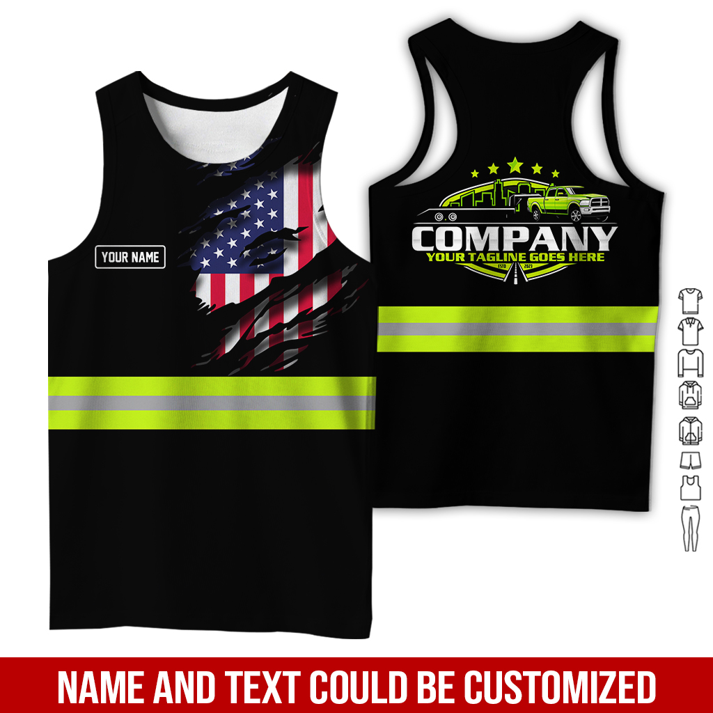 5585019-personalized-name-love-tow-truck-all-over-printed-clothes-ct351-8.jpg Custom Love Tow Truck Hoodie - photo 8