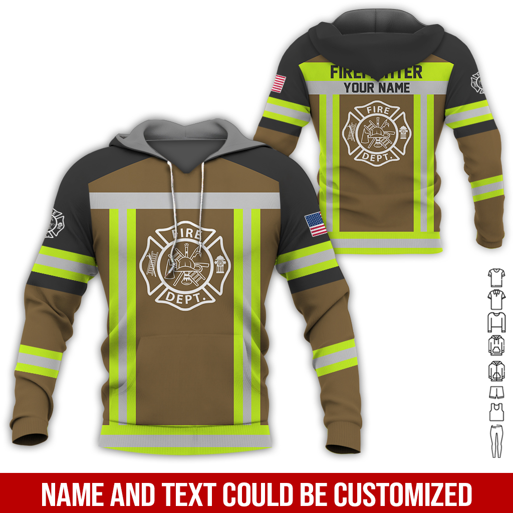 Custom Love Firefighter Hoodie - photo 5