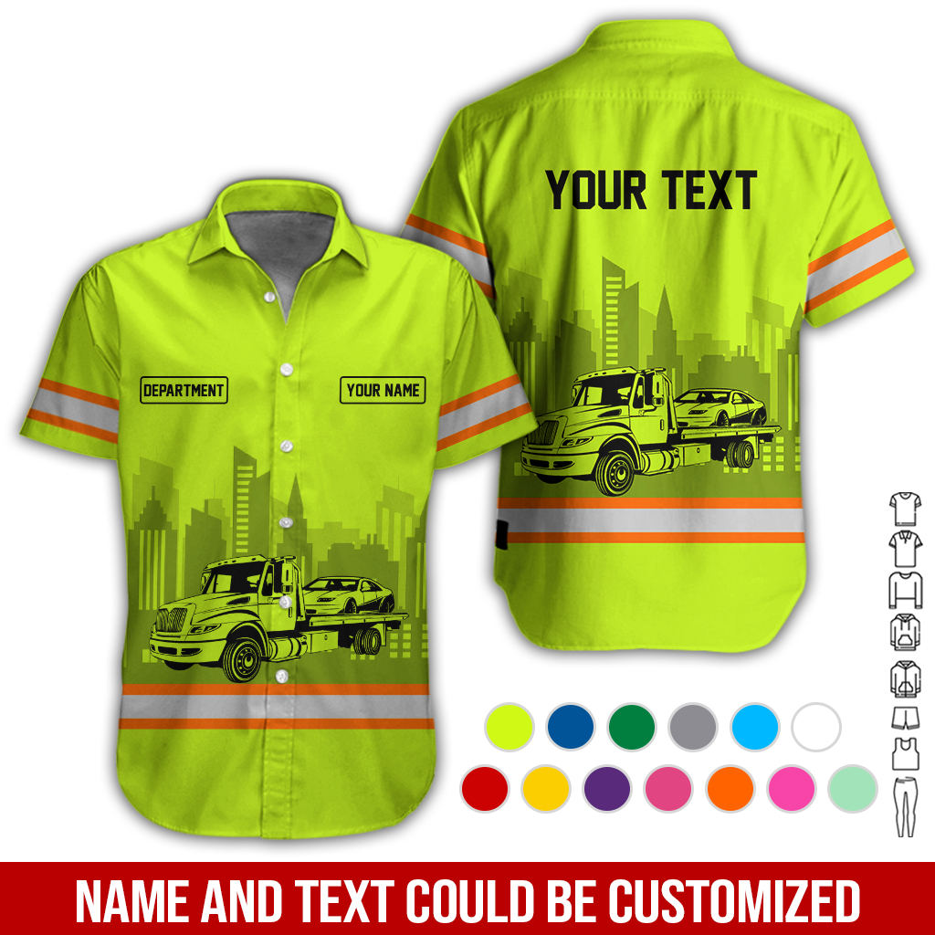 Custom Name and Color Love Tow Truck Hoodie - photo 3