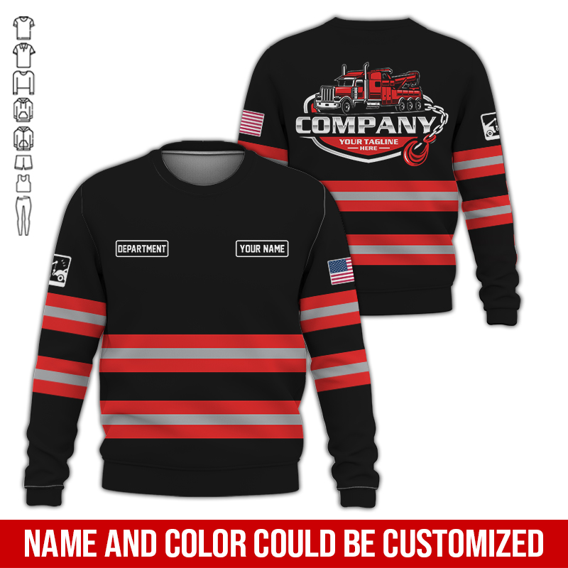 5611329-personalized-name-tow-truck-3d-all-over-printed-clothes-au611-17.jpg Custom Tow Truck 3D Hoodie - photo 17