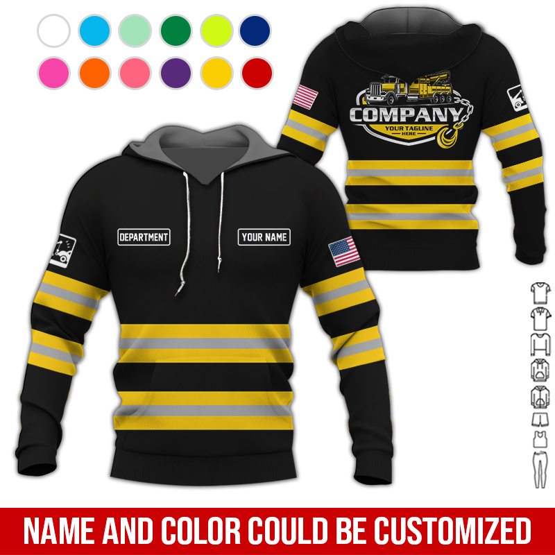 5611329-personalized-name-tow-truck-3d-all-over-printed-clothes-au611-31.jpg Custom Tow Truck 3D Hoodie - photo 31