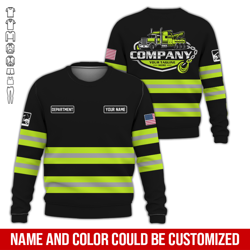 5611329-personalized-name-tow-truck-3d-all-over-printed-clothes-au611-4.jpg Custom Tow Truck 3D Hoodie - photo 4