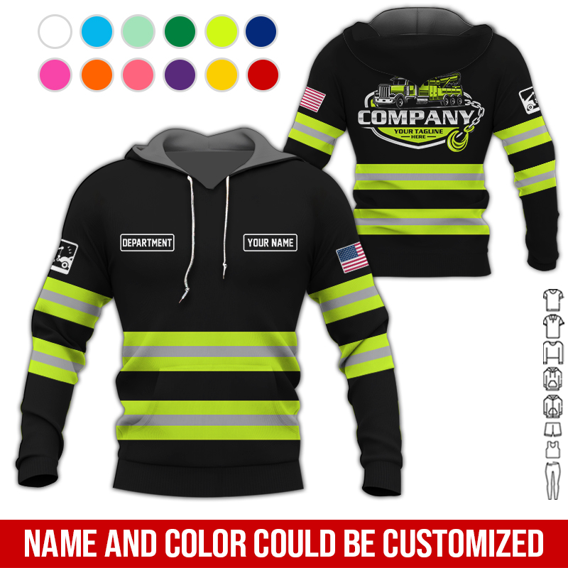 5611329-personalized-name-tow-truck-3d-all-over-printed-clothes-au611-5.jpg Custom Tow Truck 3D Hoodie - photo 5