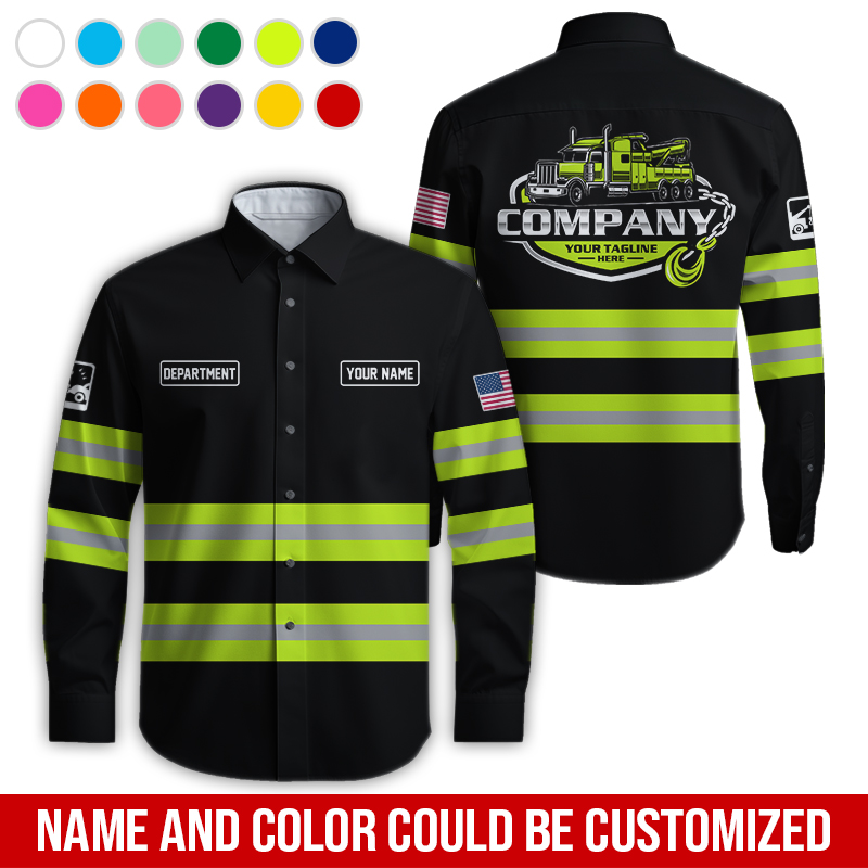 5611329-personalized-name-tow-truck-3d-all-over-printed-clothes-au611-7.jpg Custom Tow Truck 3D Hoodie - photo 7