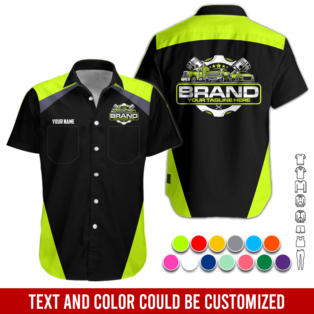 Pocket – Custom Text and Logo Mechanic Uniform 3D - photo 3