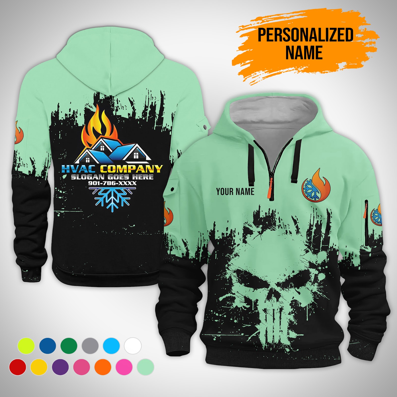 5620576-personalized-name-hvac-3d-quarter-zip-hoodie-ct390-10.jpg Custom HVAC 3D Quarter Zip Hoodie - photo 10