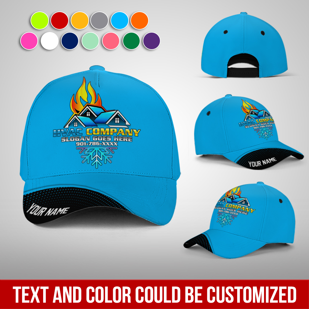 Custom HVAC 3D All Over Printed Cap - photo 5