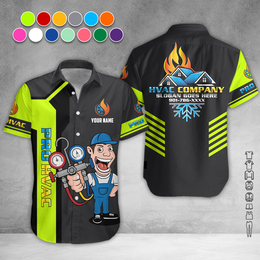 Personalized HVAC 3D All Over Printed Uniform - photo 3
