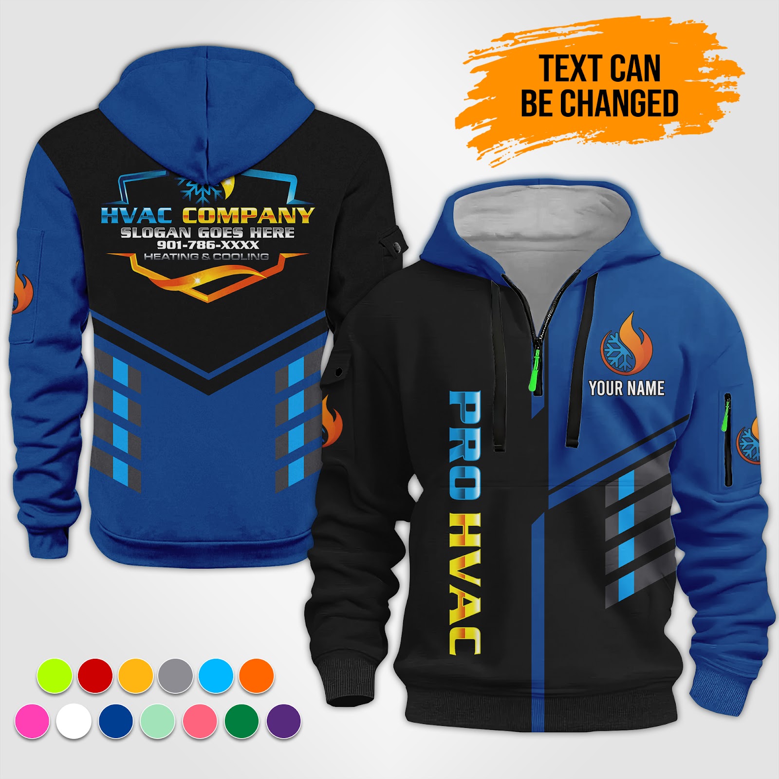 5651366-personalized-name-hvac-3d-quarter-zip-hoodie-rn864-9.jpg Custom HVAC 3D Quarter Zip Hoodie - photo 9
