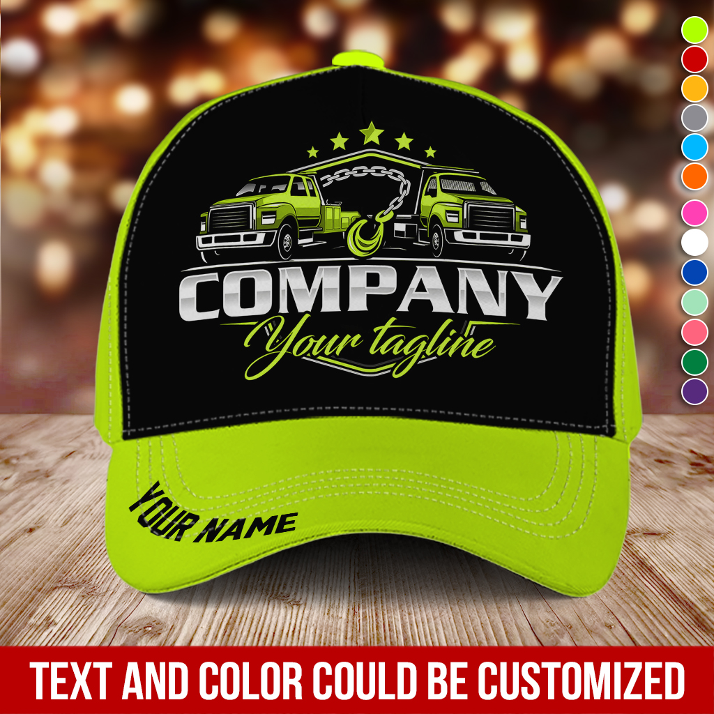 Custom Text Tow Truck Cap