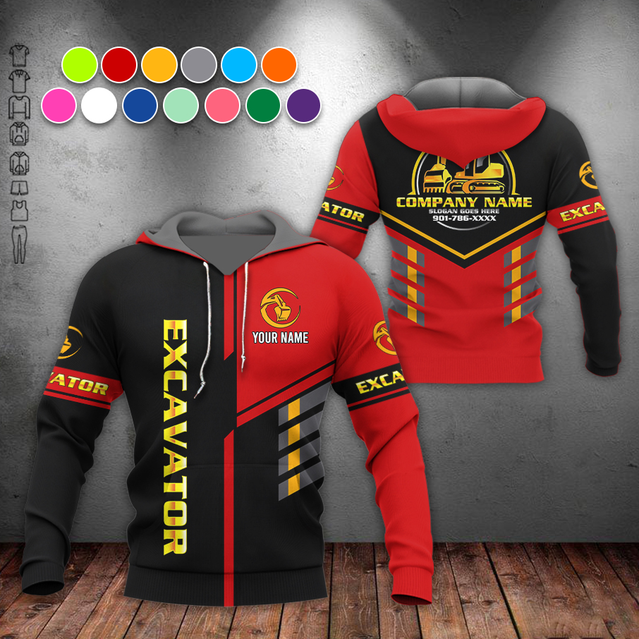 5694530-personalized-name-excavator-3d-all-over-printed-clothes-am372-14.jpg Custom Excavator 3D Hoodie - photo 14