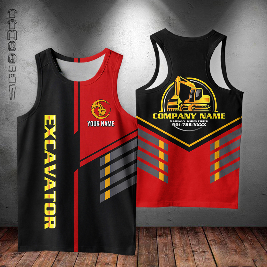 5694530-personalized-name-excavator-3d-all-over-printed-clothes-am372-17.jpg Custom Excavator 3D Hoodie - photo 17