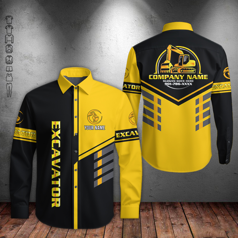5694530-personalized-name-excavator-3d-all-over-printed-clothes-am372-25.jpg Custom Excavator 3D Hoodie - photo 25