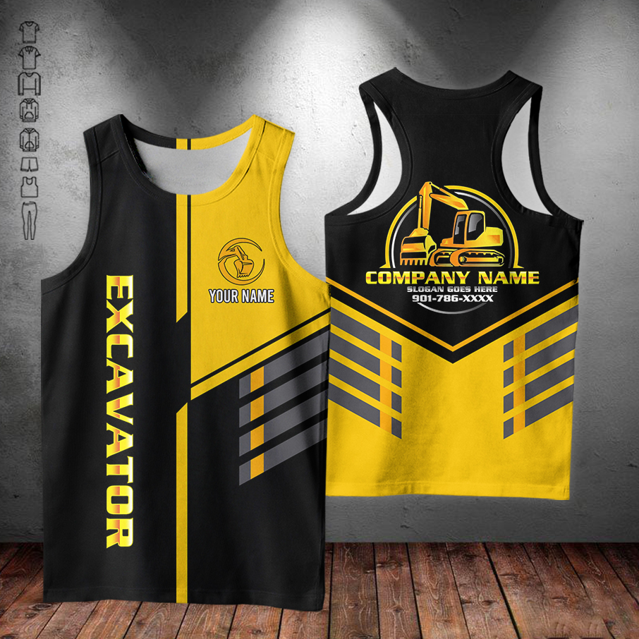 5694530-personalized-name-excavator-3d-all-over-printed-clothes-am372-26.jpg Custom Excavator 3D Hoodie - photo 26