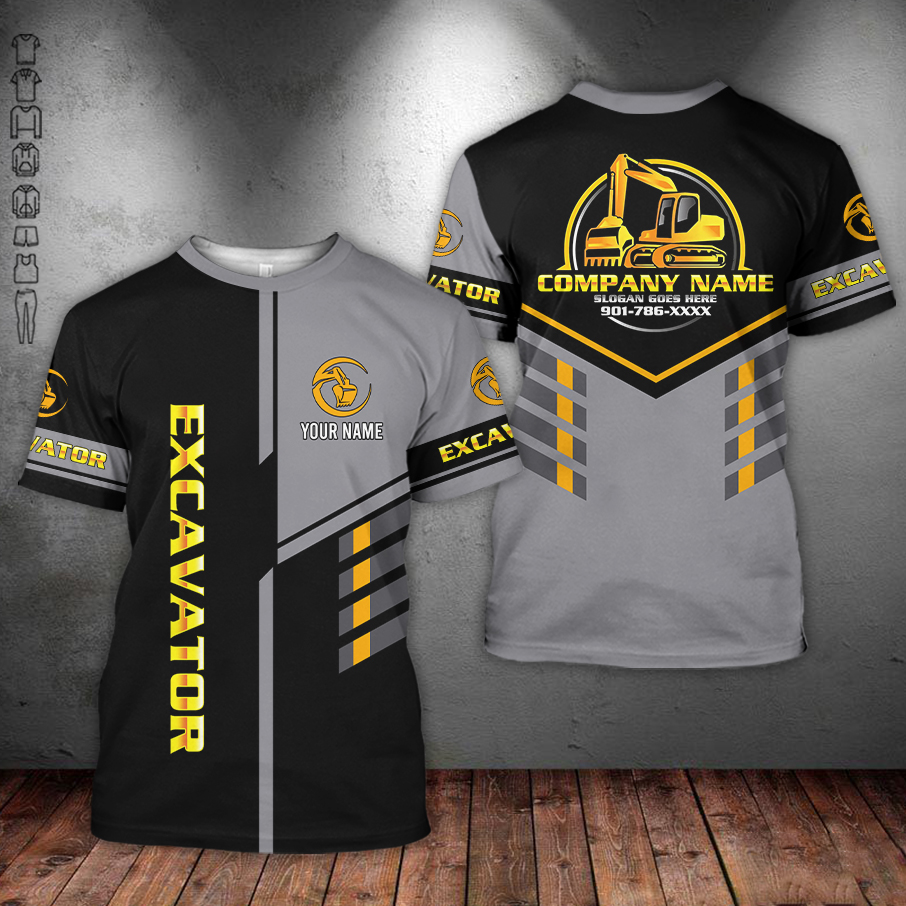 5694530-personalized-name-excavator-3d-all-over-printed-clothes-am372-28.jpg Custom Excavator 3D Hoodie - photo 28