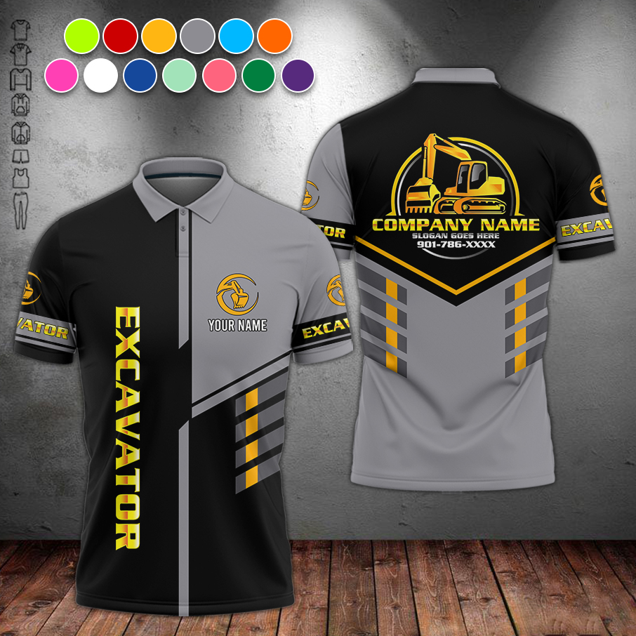 5694530-personalized-name-excavator-3d-all-over-printed-clothes-am372-29.jpg Custom Excavator 3D Hoodie - photo 29