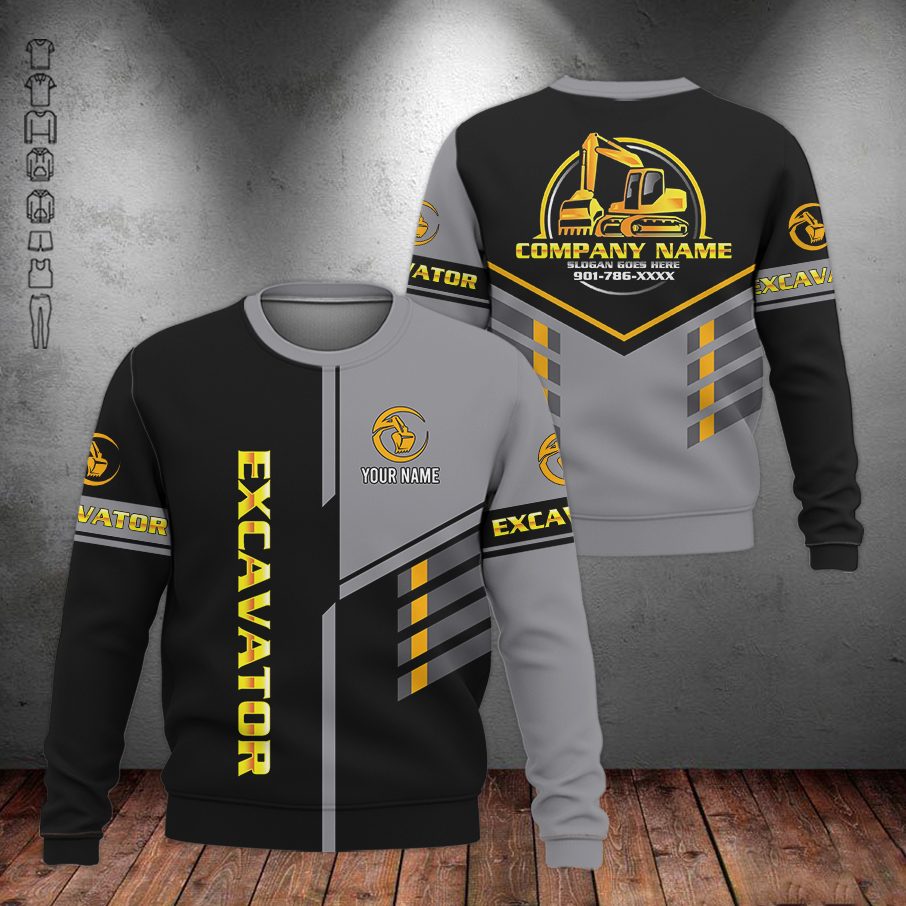 5694530-personalized-name-excavator-3d-all-over-printed-clothes-am372-31.jpg Custom Excavator 3D Hoodie - photo 31