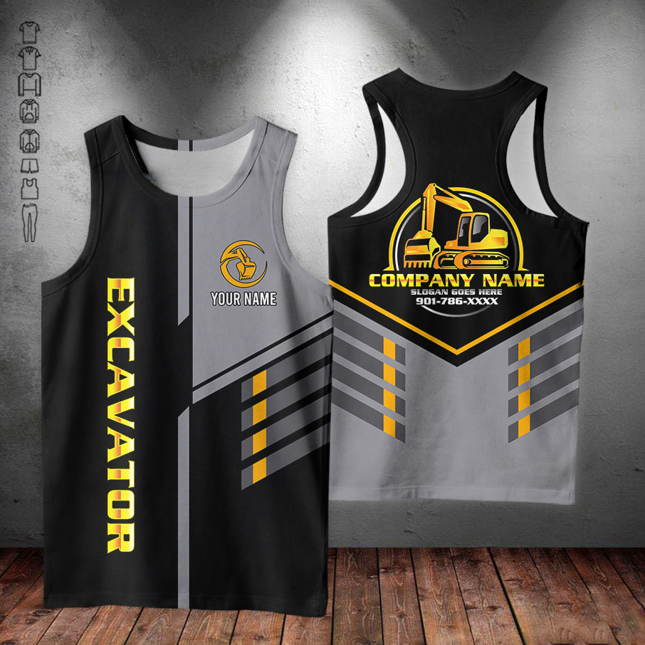 5694530-personalized-name-excavator-3d-all-over-printed-clothes-am372-35.jpg Custom Excavator 3D Hoodie - photo 35