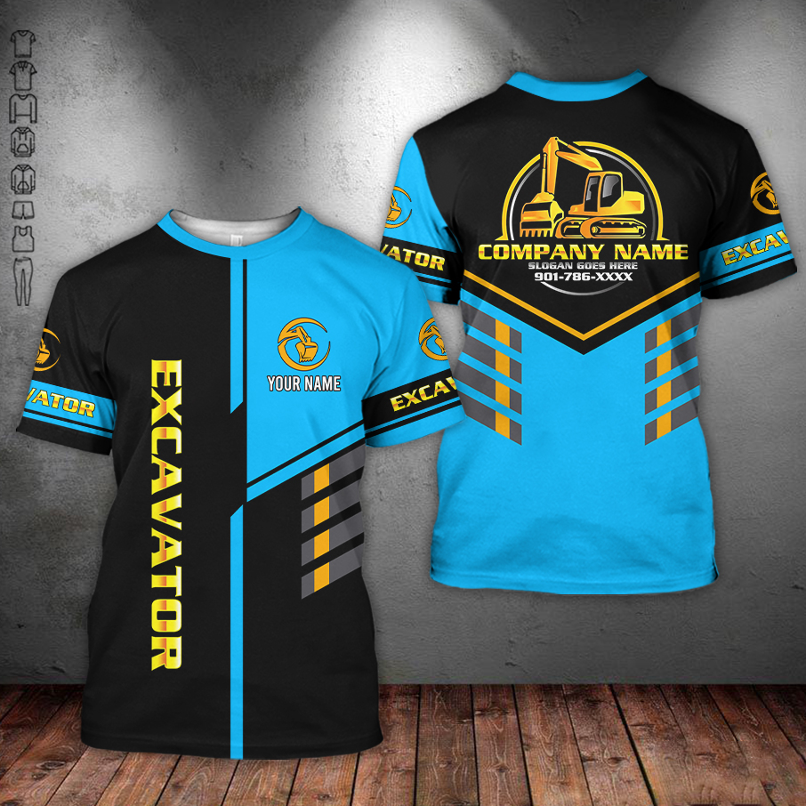 5694530-personalized-name-excavator-3d-all-over-printed-clothes-am372-37.jpg Custom Excavator 3D Hoodie - photo 37