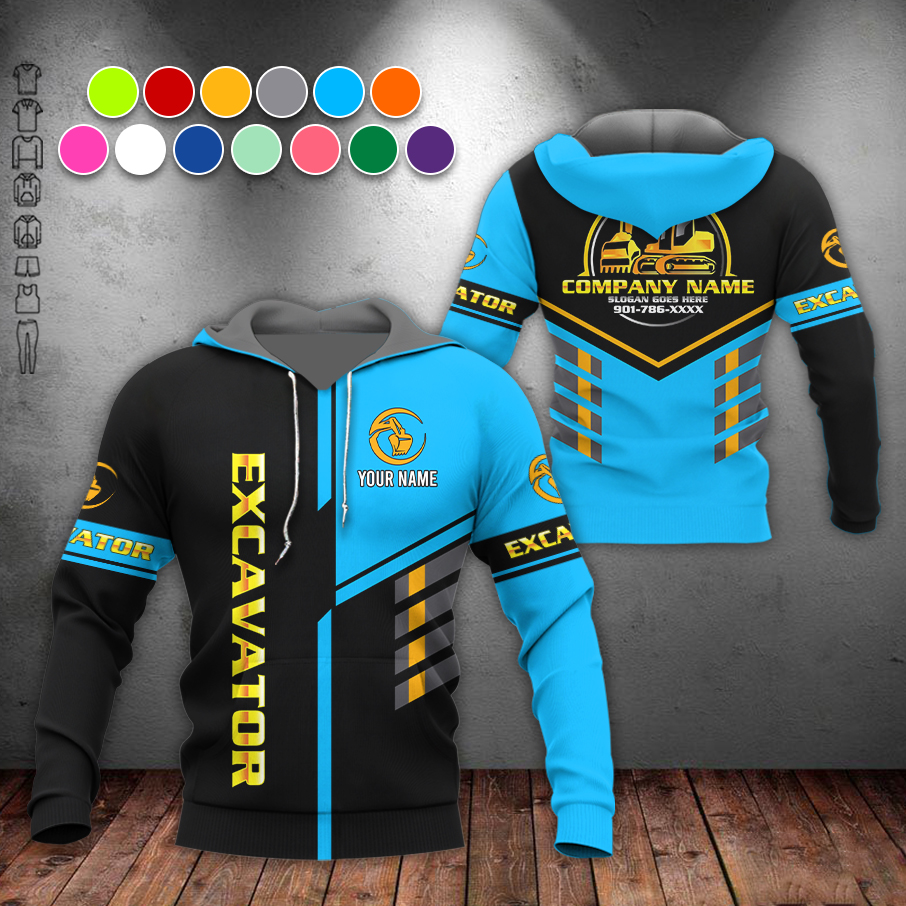 5694530-personalized-name-excavator-3d-all-over-printed-clothes-am372-41.jpg Custom Excavator 3D Hoodie - photo 41