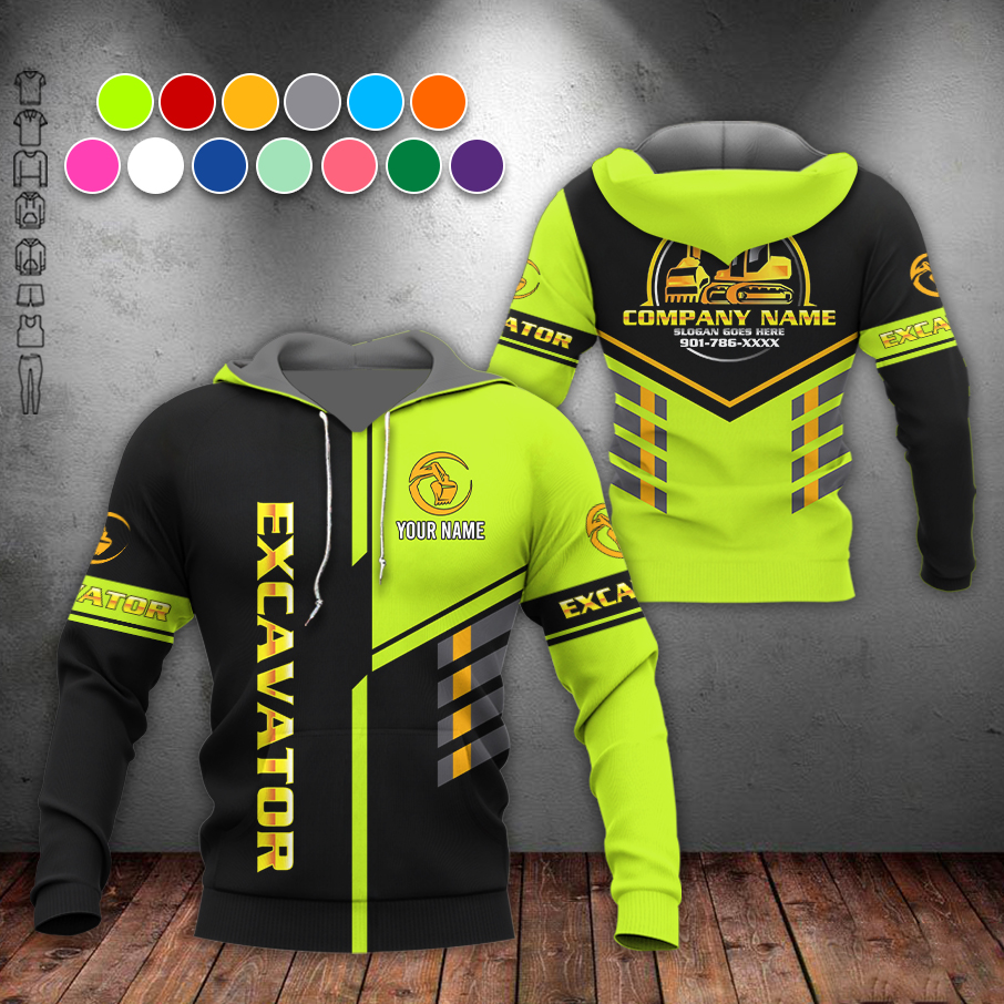 5694530-personalized-name-excavator-3d-all-over-printed-clothes-am372-5.jpg Custom Excavator 3D Hoodie - photo 5