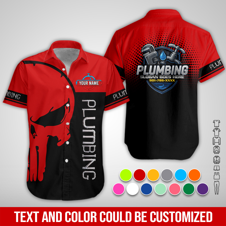 5697499-personalized-name-plumbing-all-over-printed-clothes-am376-12.jpg Custom Plumbing Hoodie - photo 12