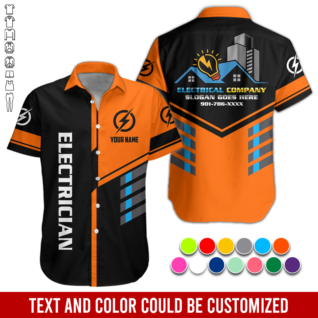 Custom Electrician Style 3D All Over Print Clothes - photo 48