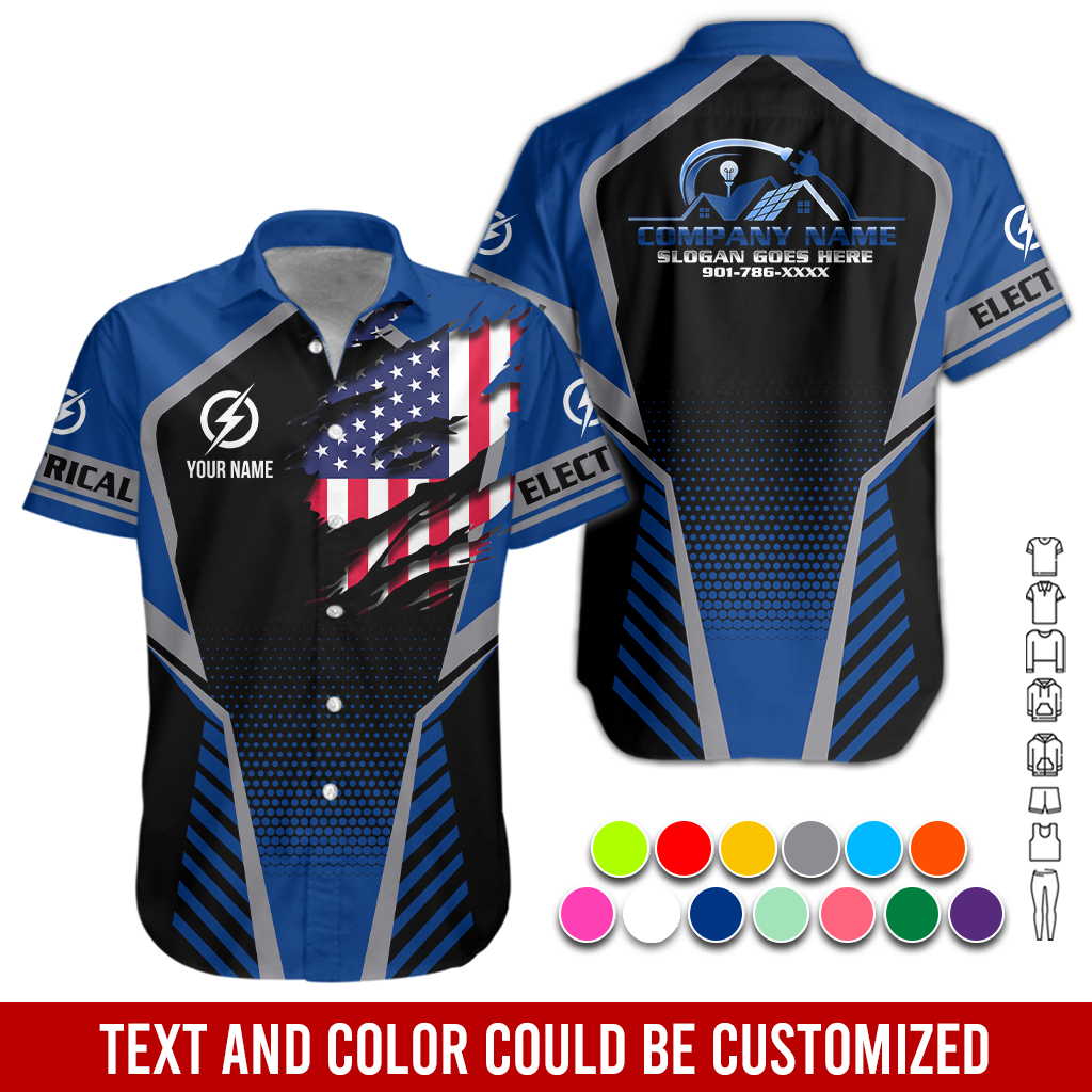 Custom Electrician Style 3D All Over Print Clothes - photo 75